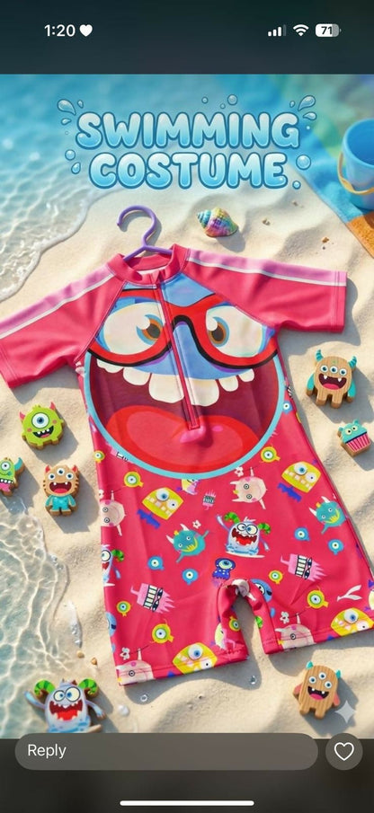 Printed Swimming Costumes (Unisex)