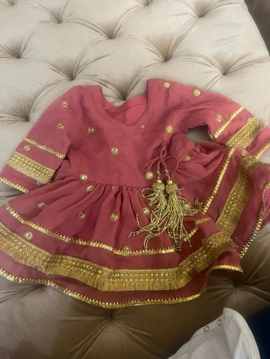 Pure Georgette Ethnic Dress for Baby Girl - PyaraBaby