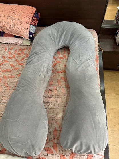 Quilt comfort U shape pregnancy pillow