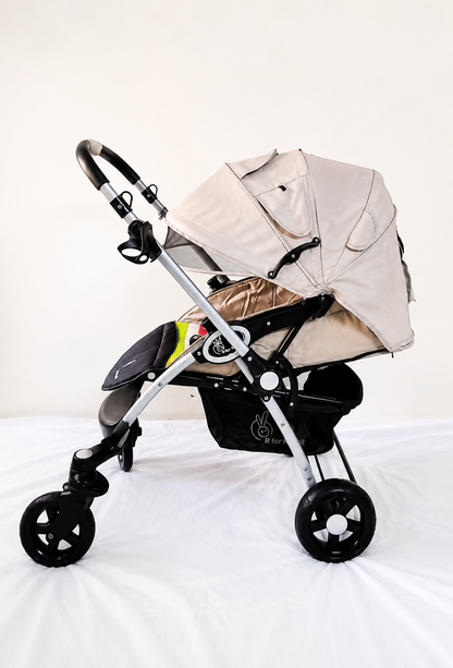 R FOR RABBIT Chocolate Ride Baby Stroller Pram Rainbow Reversible B122