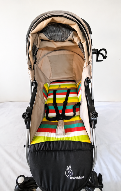 R FOR RABBIT Chocolate Ride Baby Stroller Pram Rainbow Reversible B122