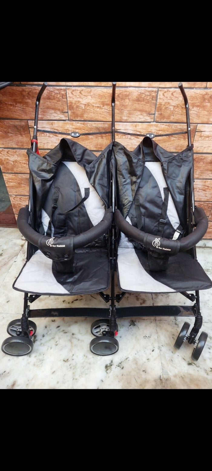 R FOR RABBIT  Twin Pram Stroller