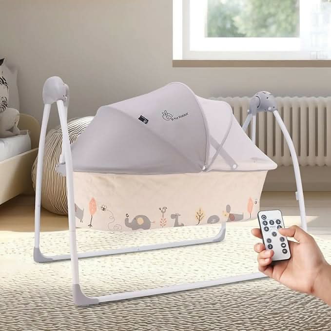 R FOR RABBIT Lullabies Automatic Baby Cradle (Cream)
