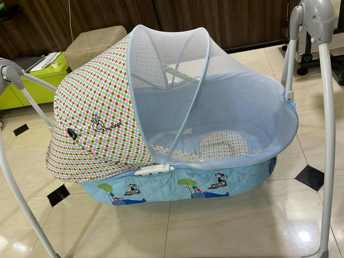 R FOR RABBIT lullabies cradle – safe, smart, and soothing automatic swing for your baby’s sweetest dreams.