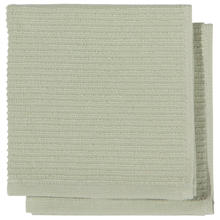 Ripple Sage Green Dishcloths Set of 2