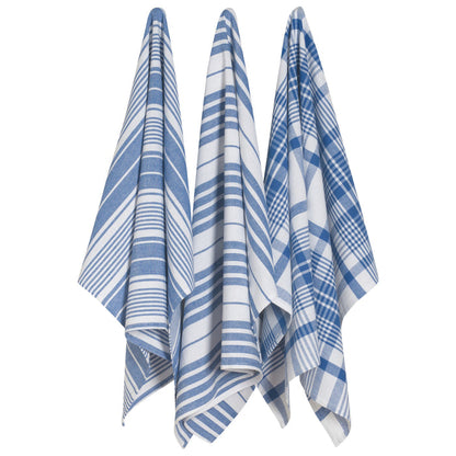 Royal Blue Jumbo Dishtowels Set of 3