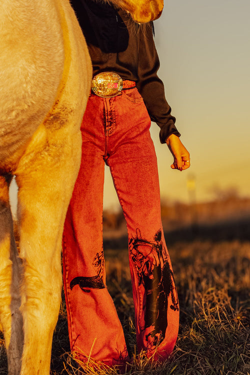Sagebrush Tapdancer Denim in Red