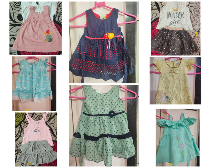 Set of 8 Frock/Dress for Baby Girl – A Wardrobe Full of Cuteness!