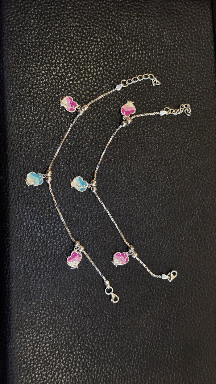 Silver 92.5 Hallmark Silver Jewelry Payal/Anklets for Baby Girl