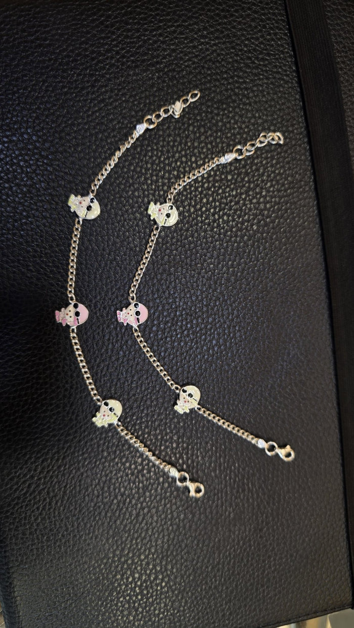 Silver 92.5 Hallmark Silver Jewelry Payal/Anklets for Baby Girl