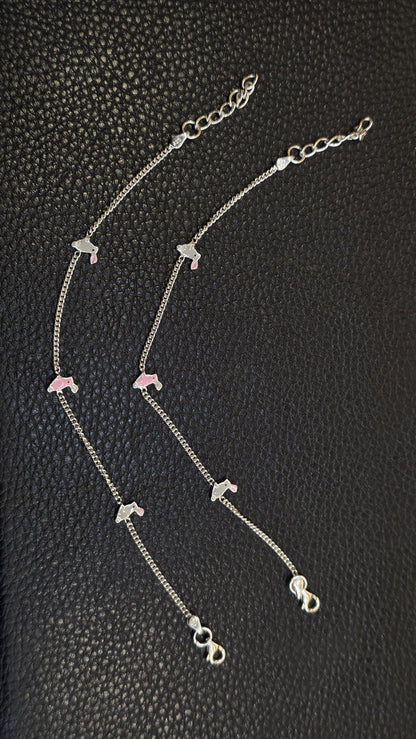 Silver 92.5 Hallmark Silver Jewelry Payal/Anklets for Baby Girl