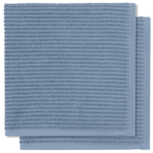 Slate Blue Ripple Dishcloths Set of 2