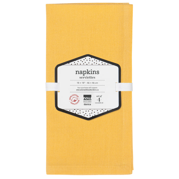 Spectrum Napkins Honey Set of 4