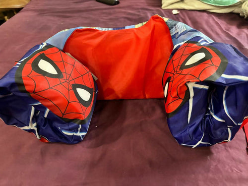 Spider-Man toddler swim vest – fun, safe, and supportive floatation aid for kids.