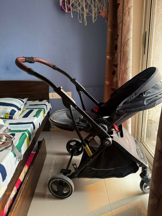STAR & DAISY Coballe Travel-Friendly Lightweight Baby Stroller Pram – Black