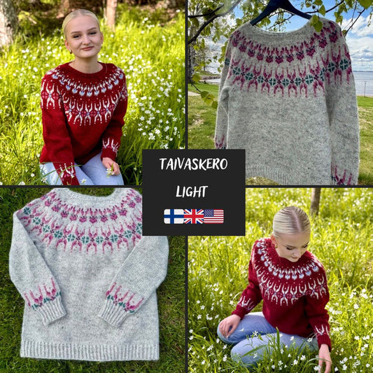 Taivaskero Light- Knitted Sweater Pattern