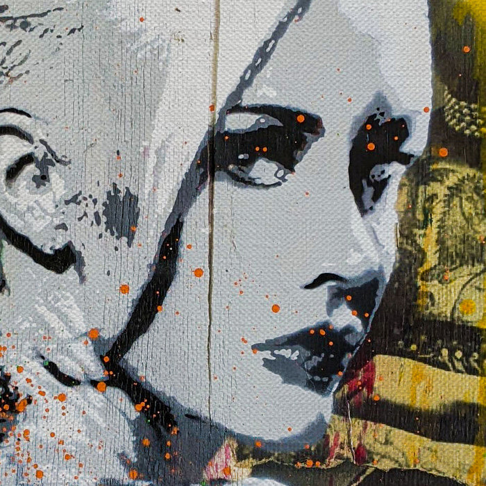 Tattoo Girl Graffiti Canvas Wall Art