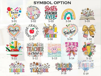 Teacher's Day Special Personalized Glass Tumbler with Steel Straw