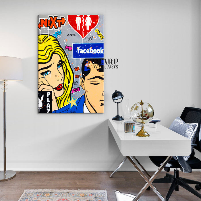 The End Of Love Canvas Wall Art