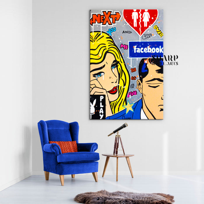 The End Of Love Canvas Wall Art