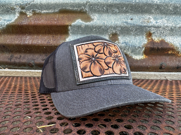 The Primerose Hand Tooled Patch Cap