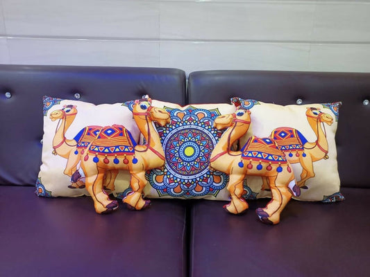 Decorative pillows with camel designs