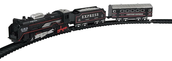 TOYMANIA Amazing Musical Classic Toy Train Track Set for Kids