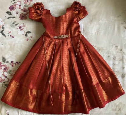 Traditional kanjeevaram dress - PyaraBaby