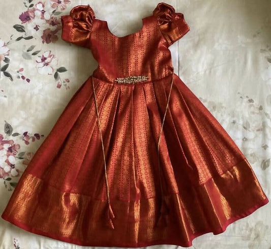 Traditional kanjeevaram dress - PyaraBaby