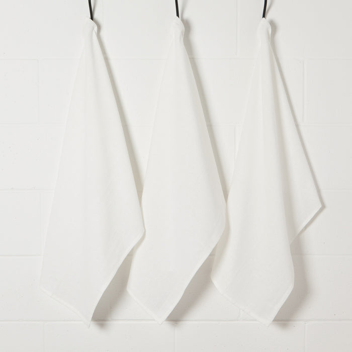 Unbleached Cotton Baker's Floursack Dishtowels Set of 3