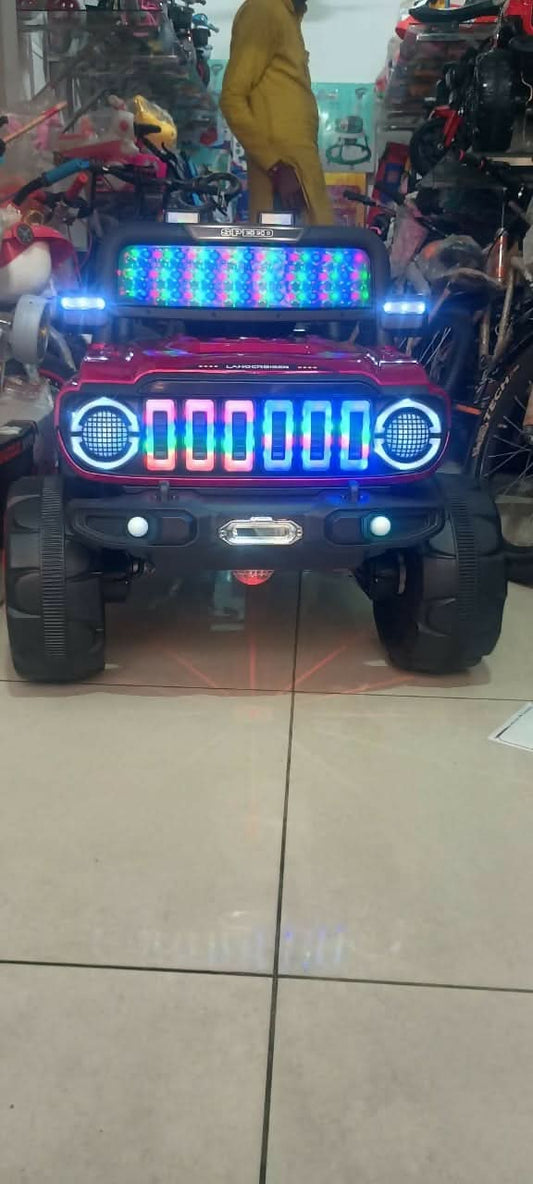 URBAN TOTS heavy-quality ride-on Jeep with big tyres, projector light & 4x4 motors.