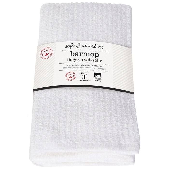 Utility Barmops Large White Set of 3