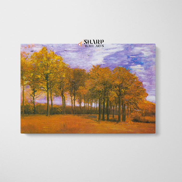 Vincent Van Gogh Autumn Landscape Canvas Wall Art