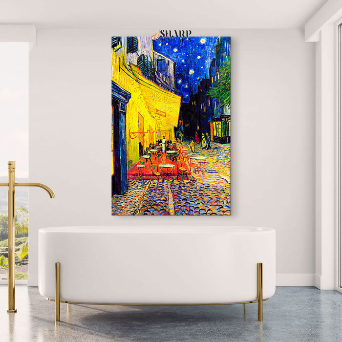 Vincent van Gogh Cafe Terrace at Night Canvas Wall Art
