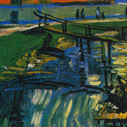 Vincent van Gogh Canal With Women Washing Canvas Wall Art