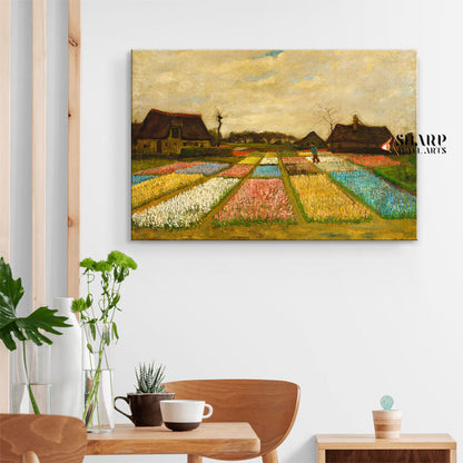 Vincent van Gogh Flower Beds In Holland Canvas Wall Art