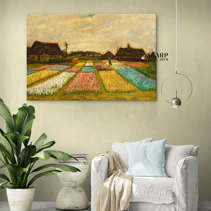 Vincent van Gogh Flower Beds In Holland Canvas Wall Art