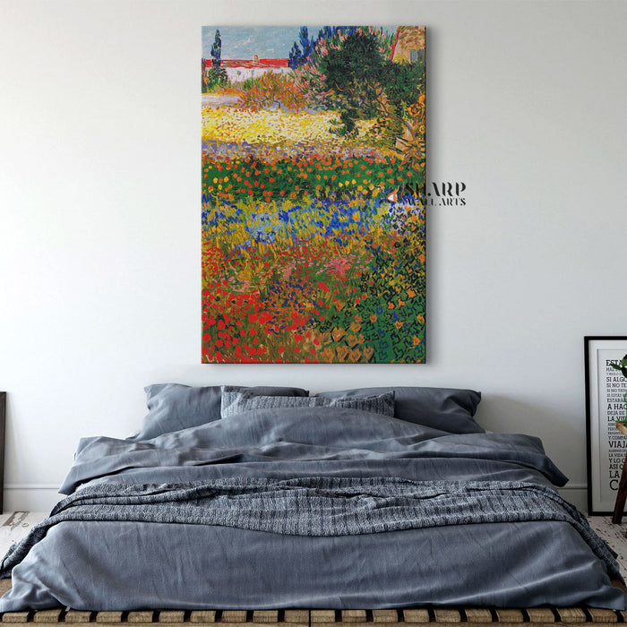 Vincent van Gogh Garden In Bloom Canvas Wall Art