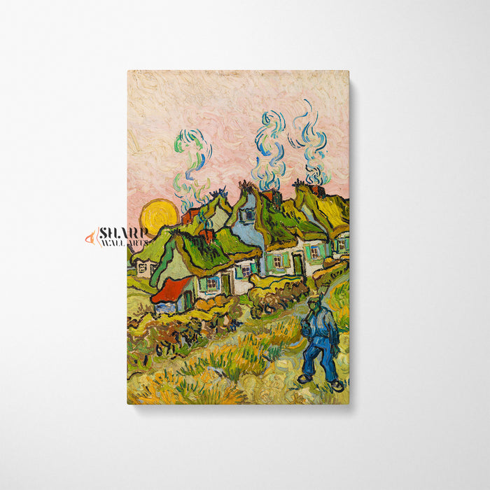 Vincent Van Gogh House And Figure Canvas Wall Art