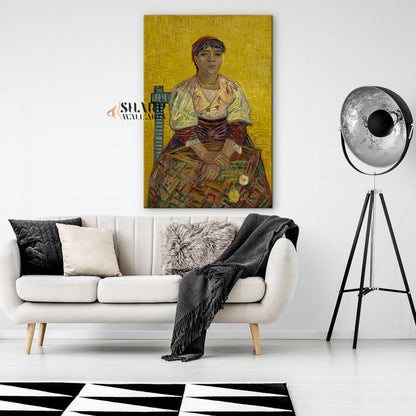 Vincent van Gogh Italian Woman Canvas Wall Art