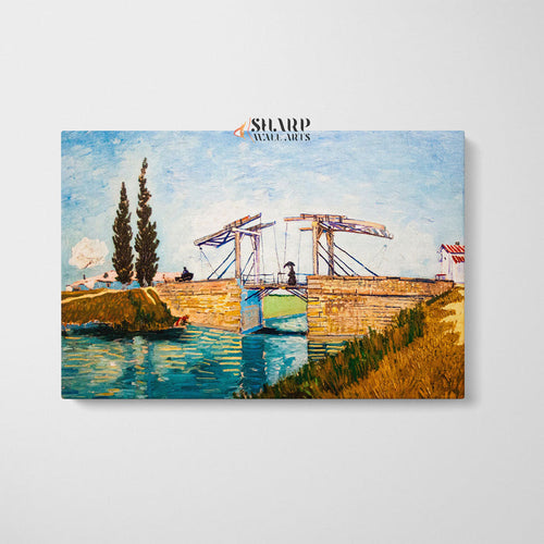 Vincent van Gogh Langlois Bridge at Arles Canvas Wall Art