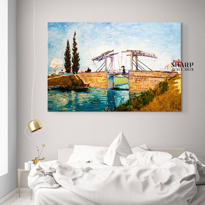 Vincent van Gogh Langlois Bridge at Arles Canvas Wall Art