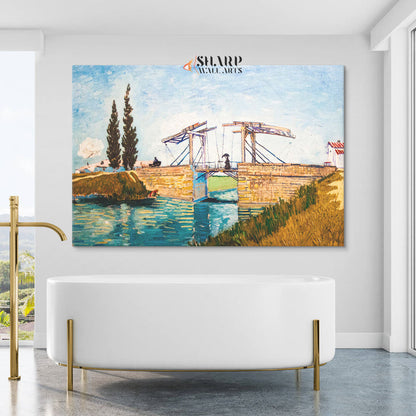 Vincent van Gogh Langlois Bridge at Arles Canvas Wall Art
