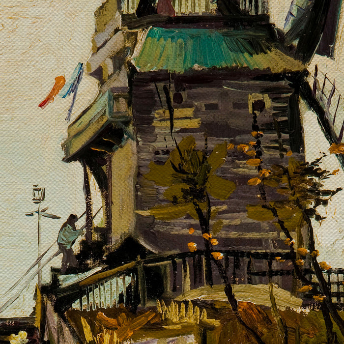 Vincent van Gogh Le Moulin De Blute-Fin Canvas Wall Art