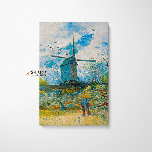 Vincent Van Gogh Le Moulin De La Galette Canvas Wall Art