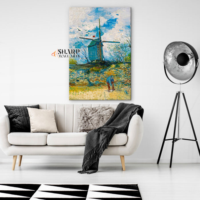Vincent Van Gogh Le Moulin De La Galette Canvas Wall Art