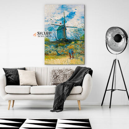 Vincent Van Gogh Le Moulin De La Galette Canvas Wall Art
