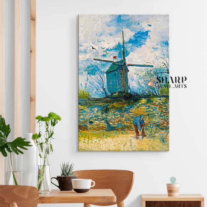 Vincent Van Gogh Le Moulin De La Galette Canvas Wall Art