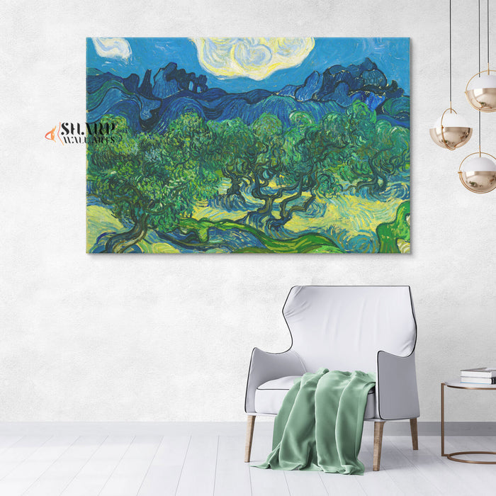 Vincent van Gogh Olive Grove Canvas Wall Art