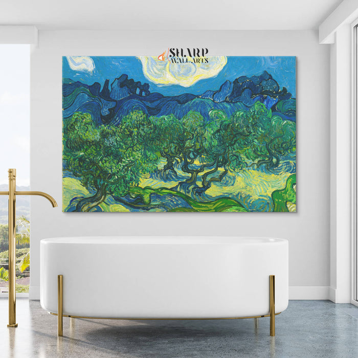 Vincent van Gogh Olive Grove Canvas Wall Art